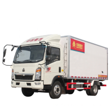 China Sinotruck Howo refrigerated/freezer Cold Box van Truck to Africa Market
